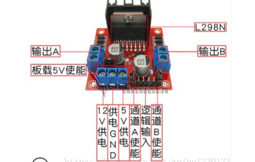 l298n电机驱动模块电路板图,L298N电机驱动模块电路板图详解