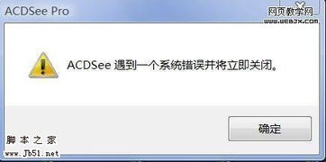 acdsee 系统错误,ACDSee系统错误解析及解决方法