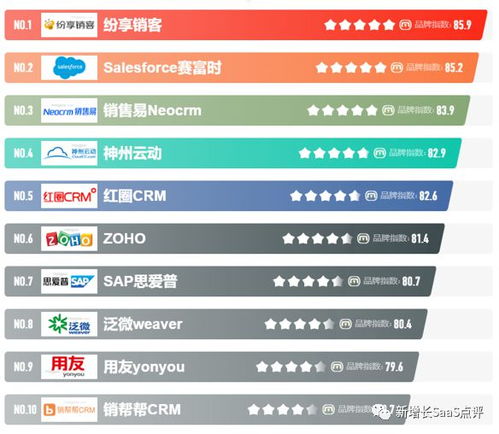 crm系统公司排名,揭秘行业领先者