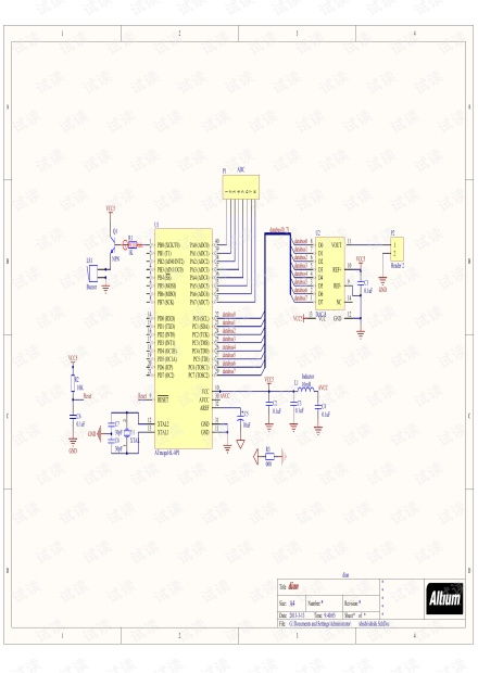 atmega16 最小系统,atmega328p最小系统电路图解析