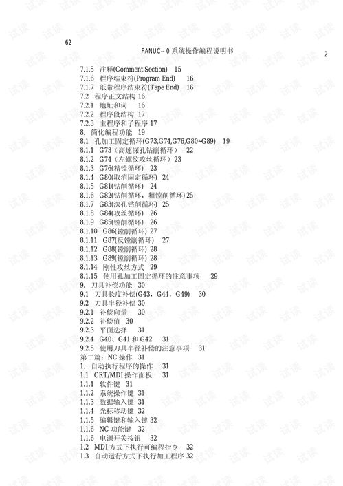 fanuc系统编程手册,全面解析工业自动化编程的艺术