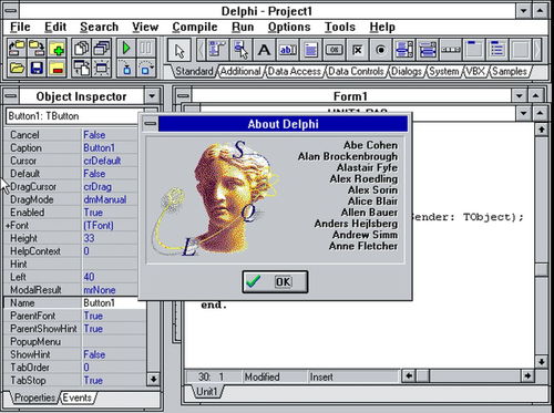 delphi 操作系统 版本,Delphi的早期版本