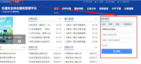 广东扣分查询系统,便捷查询，轻松管理您的驾驶证积分