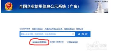 广东省企业信用信息公示系统,助力市场监管与信用体系建设