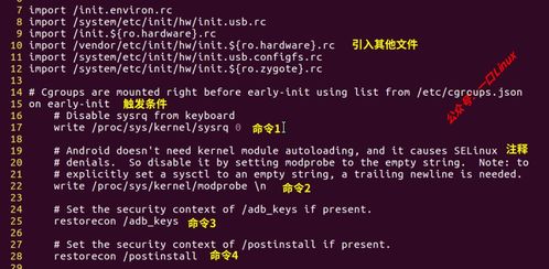 安卓系统init文件,init文件功能与作用解析