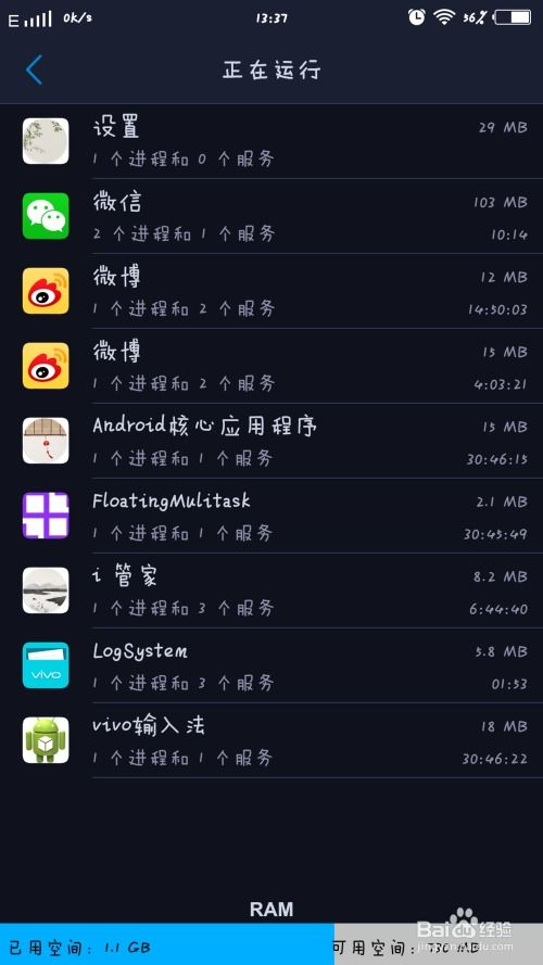 安卓清系统内存,提升手机运行速度