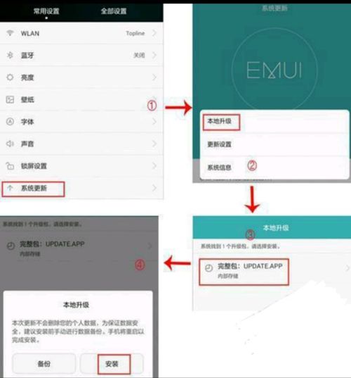 华为安卓系统更换软件,软件升级指南与技巧解析